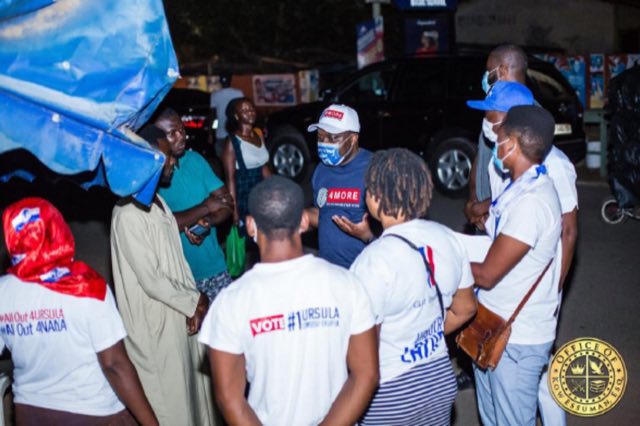 Campaigning in Ablekuma West in 2020