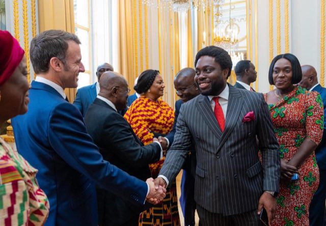 Introduced to President Macron of France