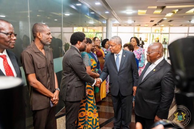 Introduced to President of Seychelles