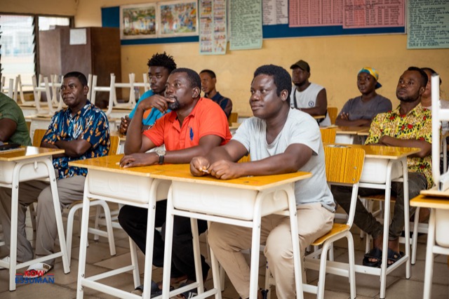 Licence to Earn training session in Ablekuma West