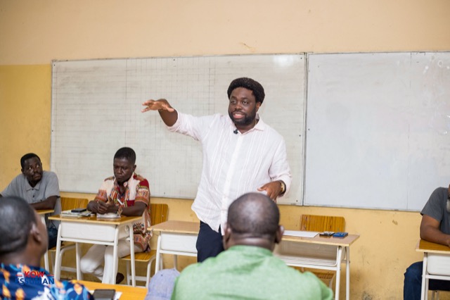 Licence to Earn training session in Ablekuma West